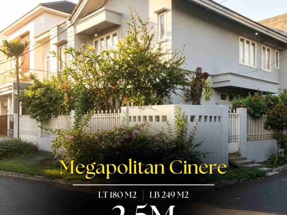Dijual MURAH  Rumah HOEK 2 Lt di Megapolitan Cinere - Depok