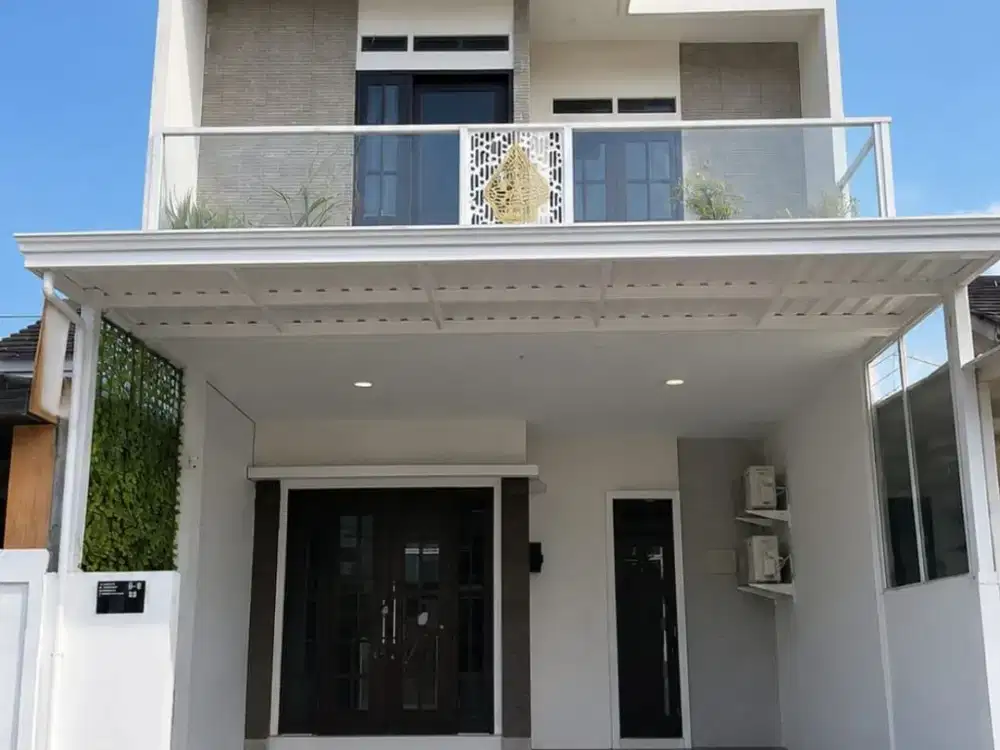 Rumah Cluster Cantik Murah 3 Lantai Semi Furnished di Permata Mansion Depok