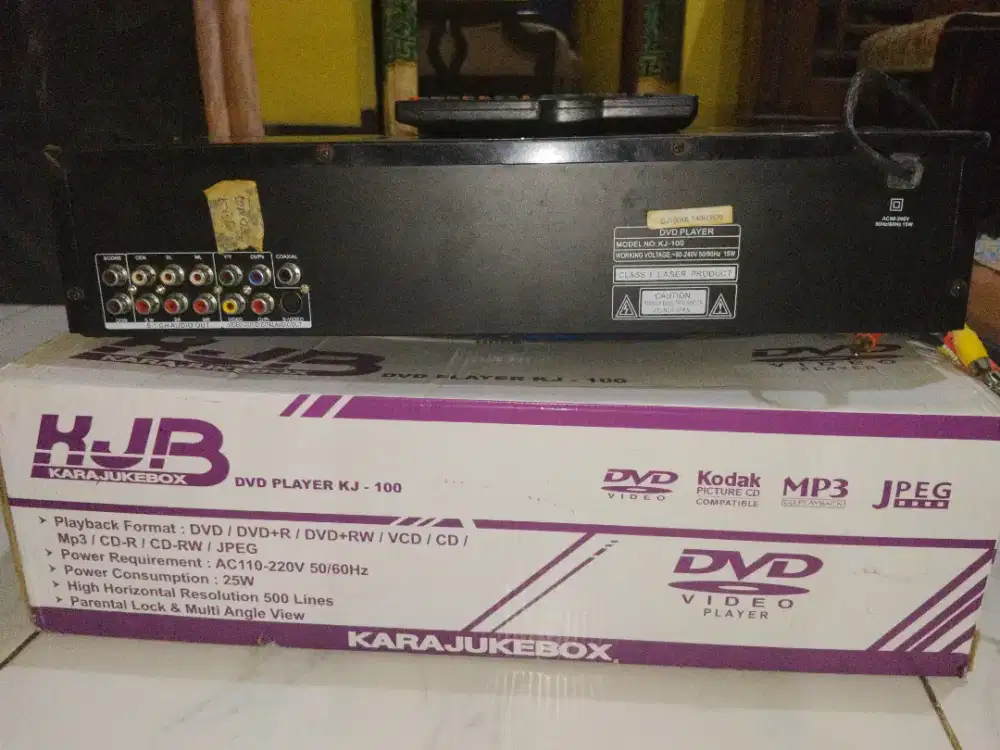 KJB dvd player karoke