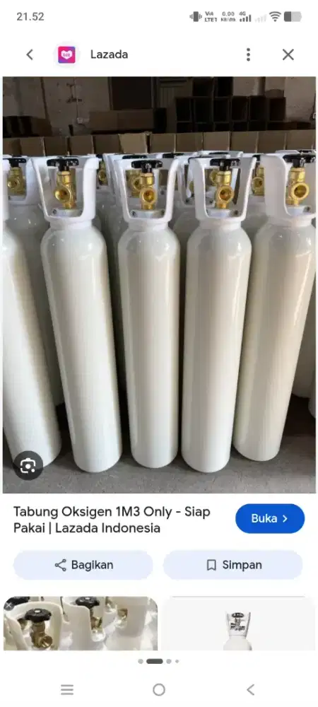 Tabung oksigen medis