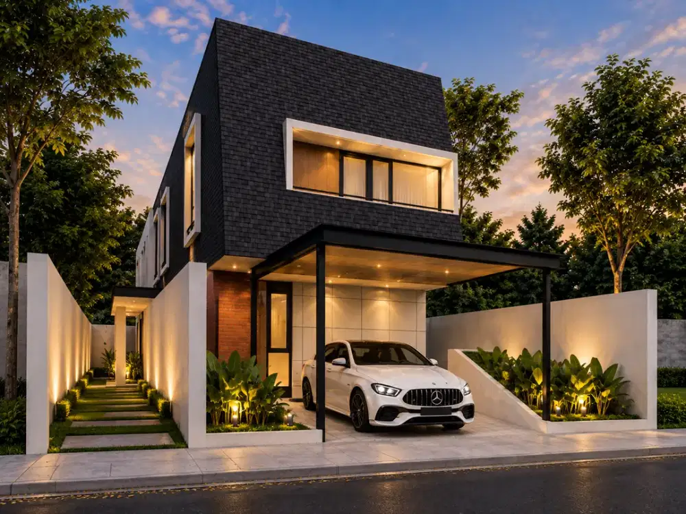 Rumah 2 lantai Free SHM 3 Menit Tiptop