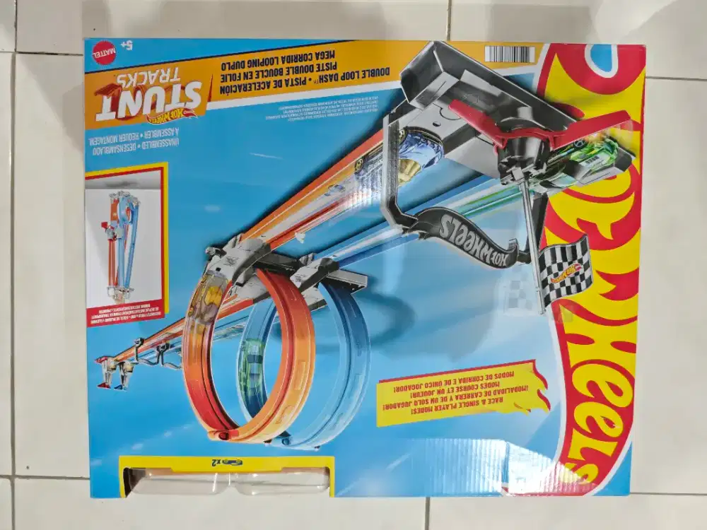 Hot Wheels Double Loop Dash GFH85 Original Track Only Tanpa Mobil