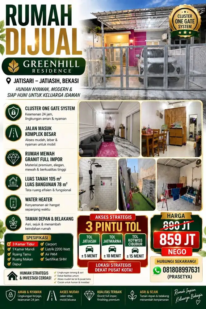 rumah bekasi jatiasih