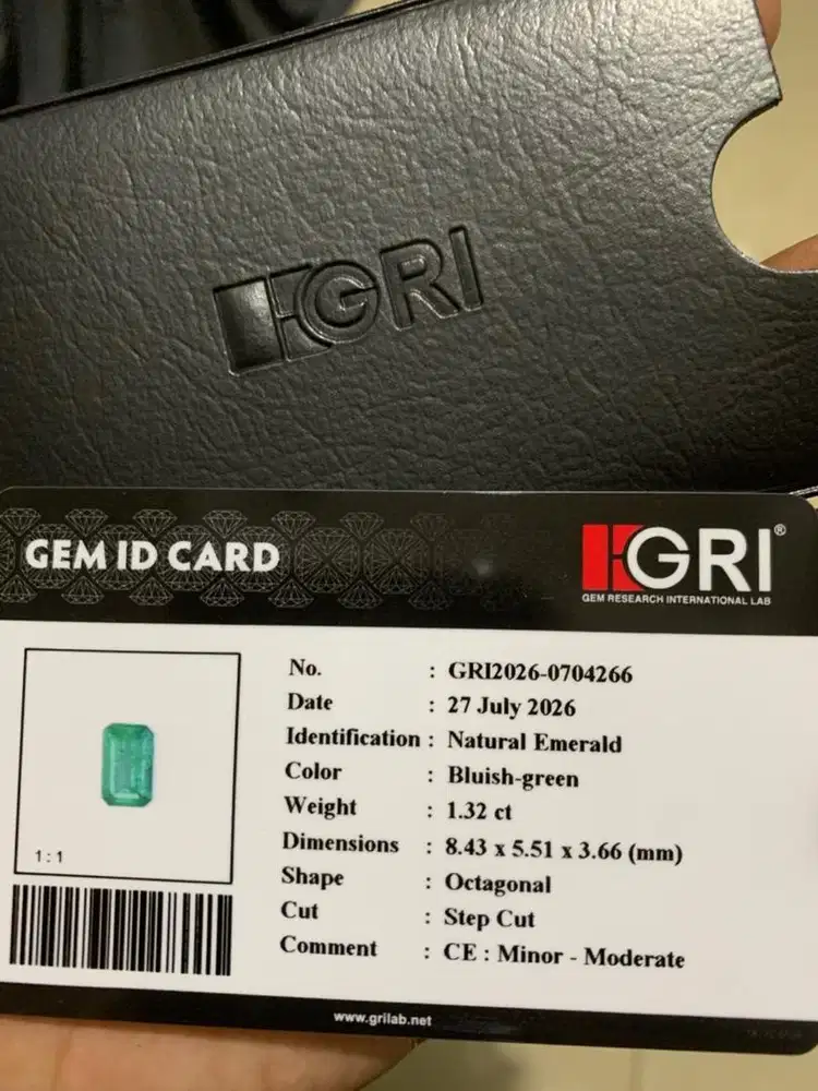 zamrud memo GRI crystal