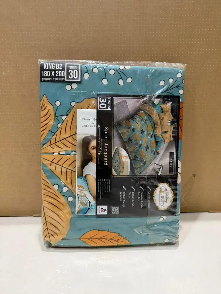 NEW Sprei Merk Krishome, Vallery Quincy, Atlantic, Viona Bonita