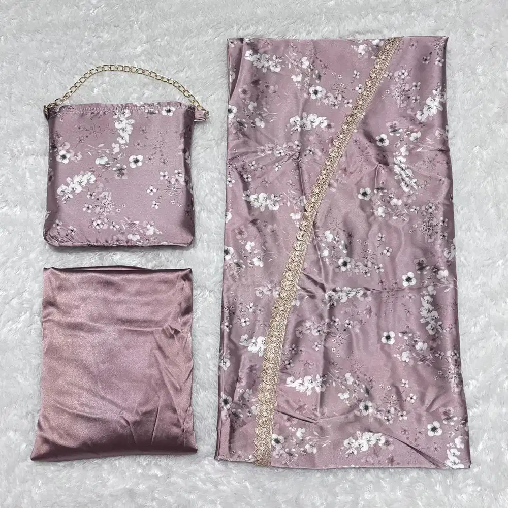 mukena bahan armani lembut halus model 2in1