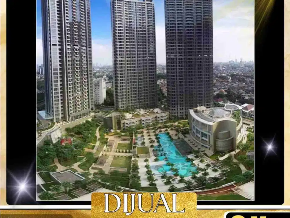 DIJUAL  APARTEMEN 3 BR LUAS TANAH 65 M²  DI TAMAN ANGGREK TANJUNG DUREN JAKARTA BARAT