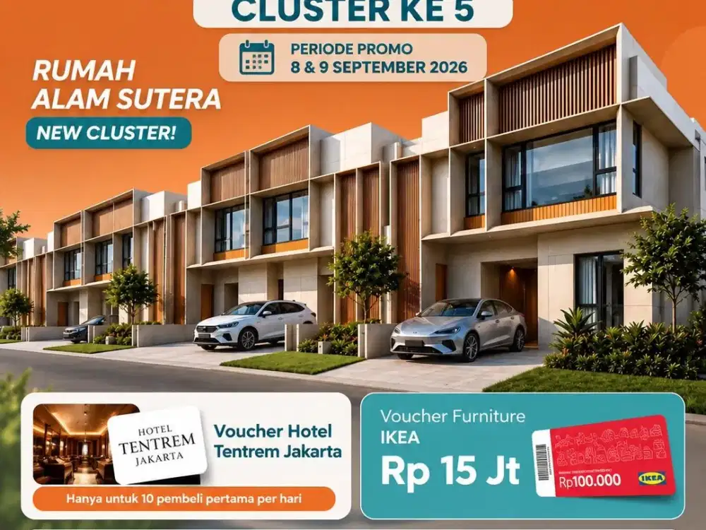 CLUSTER RYIL AT SUTERA RASUNA BY ALAM SUTERA LOKASI PREMIUM MULAI 1MILYAR! LIMITED UNIT