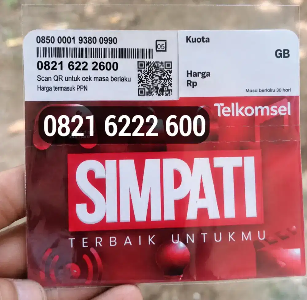 Kartu Telkomsel Simpati 11 Digit Nomor Cantik Rapi (Kuota 3 GB)