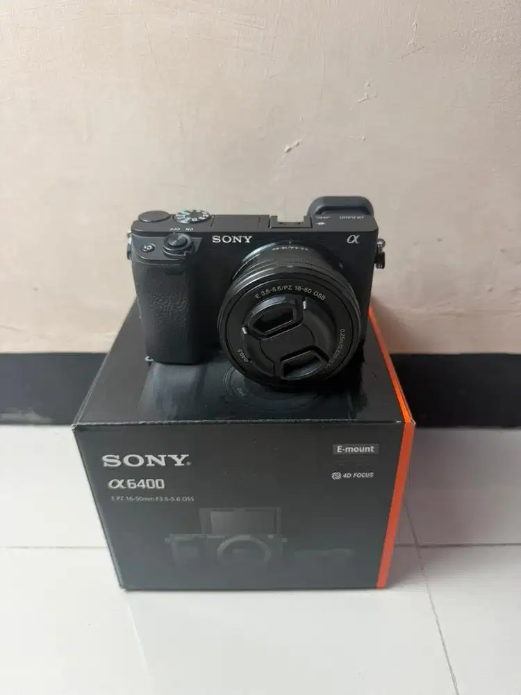 Sony A6400 Kit Fullshet Box Mulus sc rendah