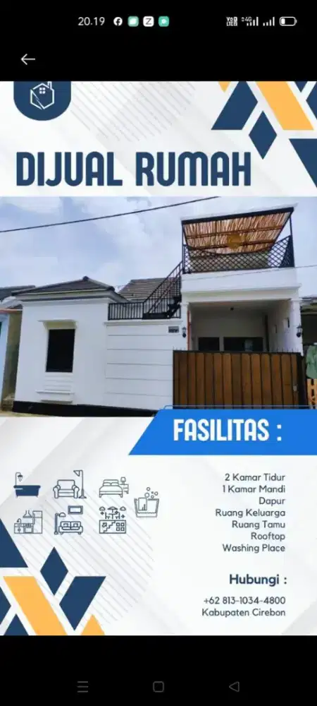 Rumah Subsidi full renov, 1,5 lantai, dekat pertamina Klayan