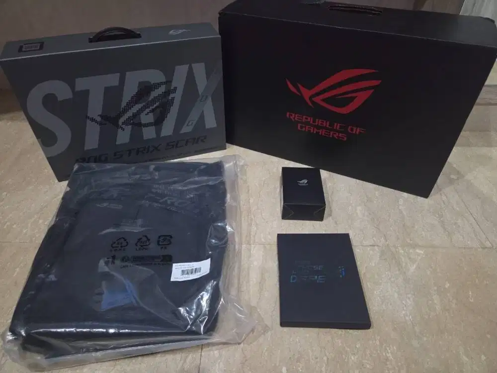 Fullset Box ROG Strix Scar 16 2025 + Mouse Segel + Backpack