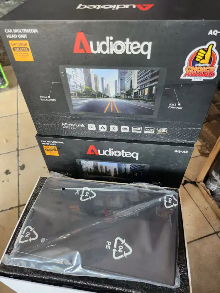 Grosir Android 9in Audioteq 6/128 Qled s360+pasang