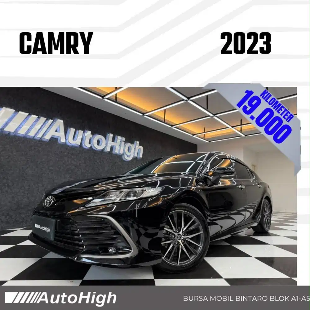 DP10% [Km19.000] Camry V 2023 Black Reg 2022 #AUTOHIGH