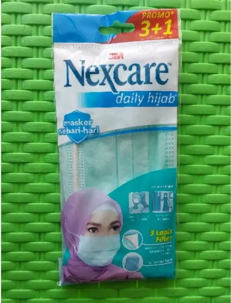 dijual masker 3M Nexcare asli original baru hijab termurah isi 4pcs