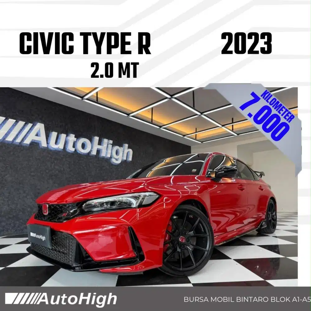 DP10% [Km7.000] Civic Type R Hatchback 2023 Red Reg 2025 #AUTOHIGH