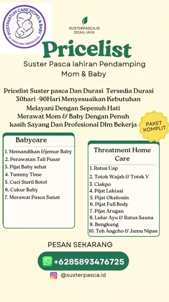 Suster Pasca lahiran