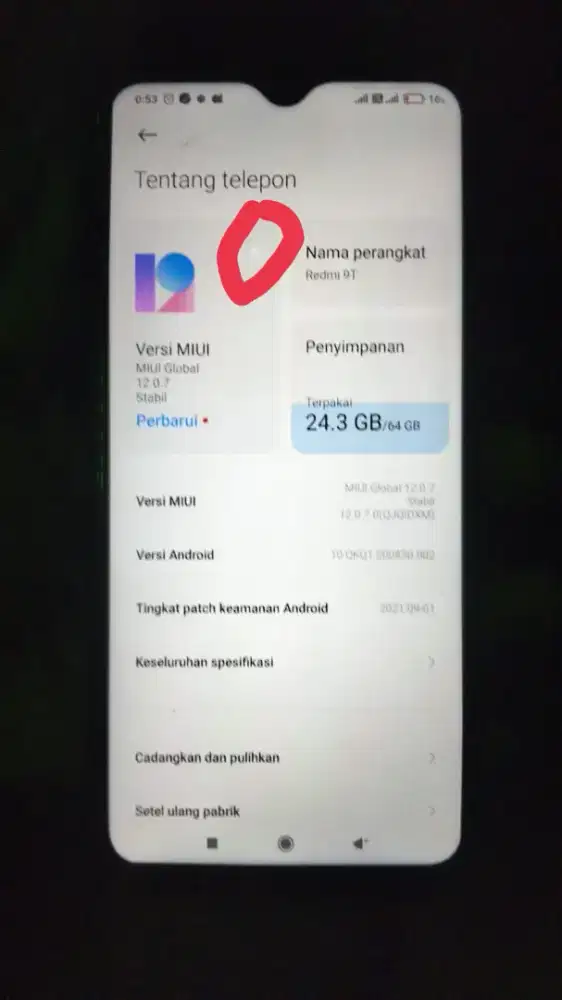 Redmi 9t 4/64gb