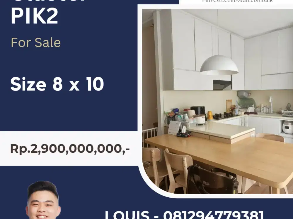 JUAL RUMAH PIK2 8 X 10 TERAPIH TERAWAT ASELI MURAH SHM