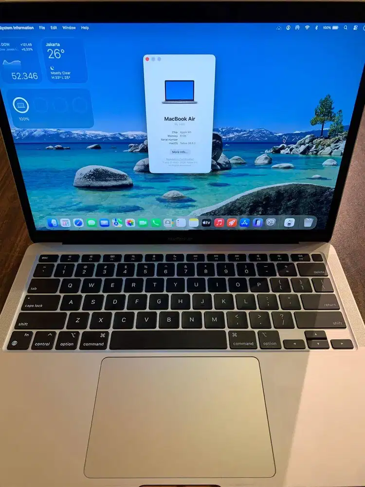 Macbook Air M1 8/256GB Fullset Mulus