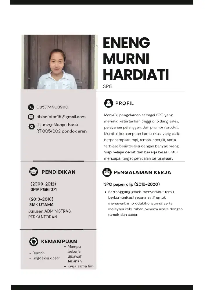 Cari pekerjaan SPG