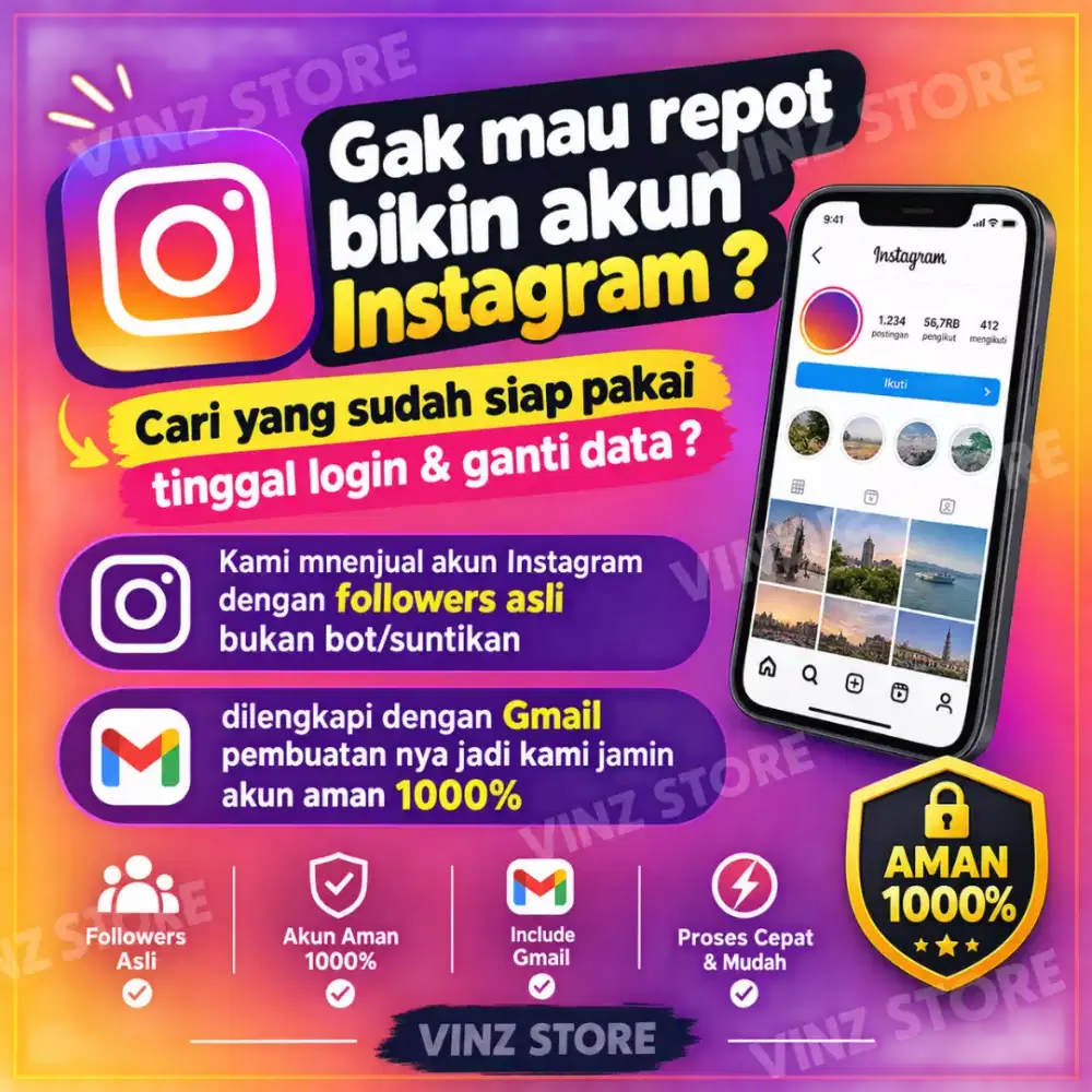 SEDIA AKUN IG + TTK