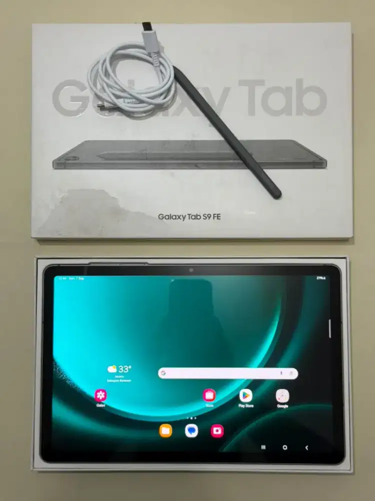 Samsung Tab S9 FE 8/256 - Wifi - Gray - Resmi Indo