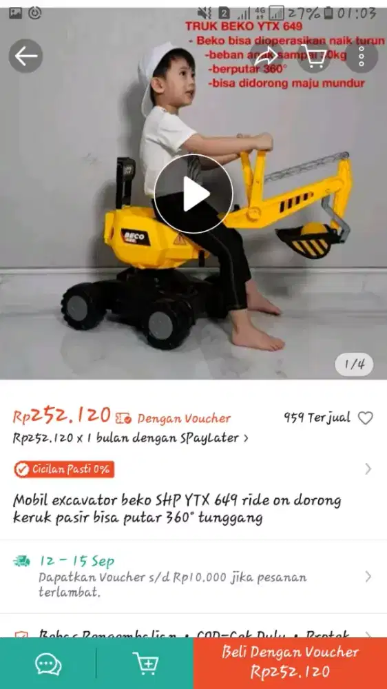 Mobil dorong Truck BECO
