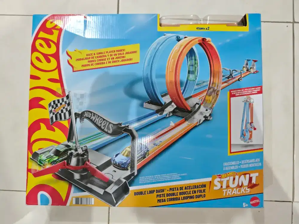 Hot Wheels Double Loop Dash GFH85 Original Track Only Tanpa Mobil