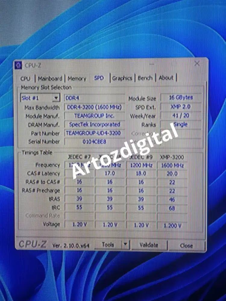 Ram ddr4 PC 16gb T-Force Zeus PC 3200
