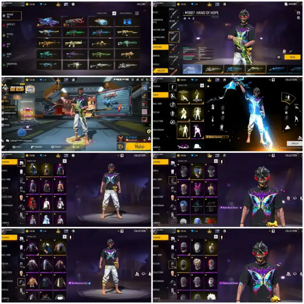 Jual Akun FF spek idaman 100% Asli Real Amanah & Tepercaya