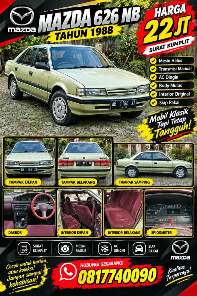 Mazda 626 1988 Bensin
