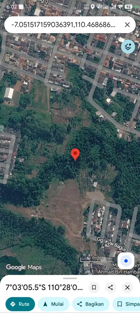 Dijual Tanah Pekarangan Di Tengah Perumahan