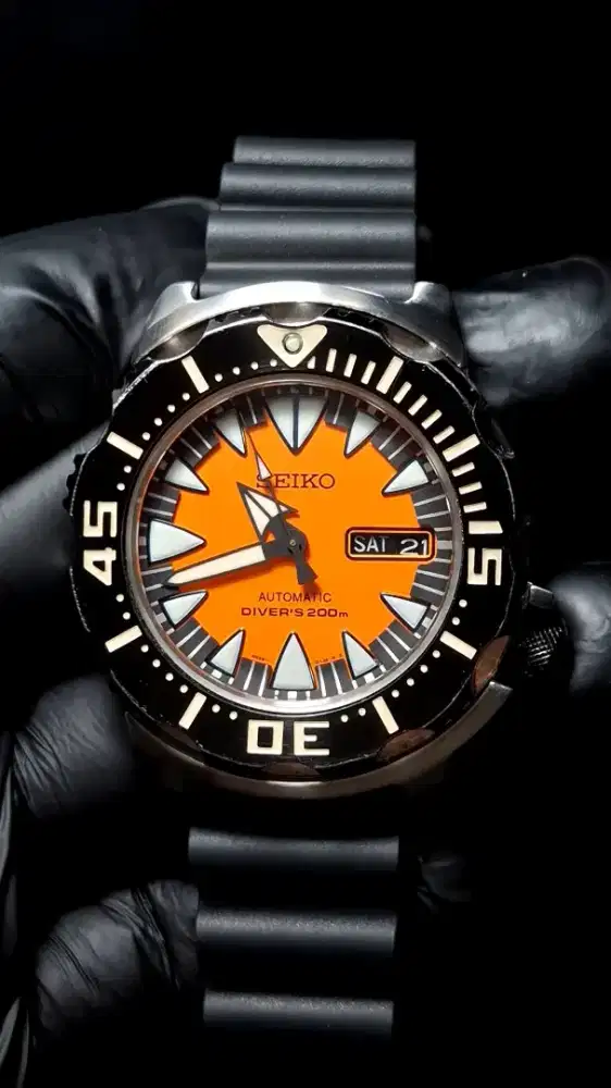 Seiko Monster Pumpkin Orange 2nd Gen
Automatic Rare Item Tipe SRP315