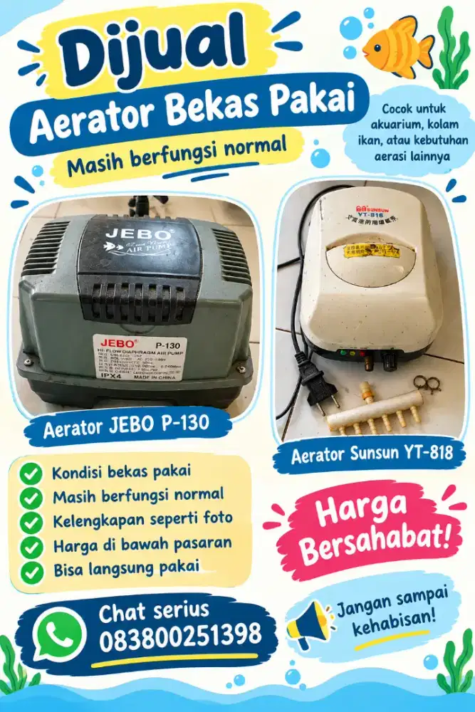 Di jual Butuh Aerator sunsun YT818