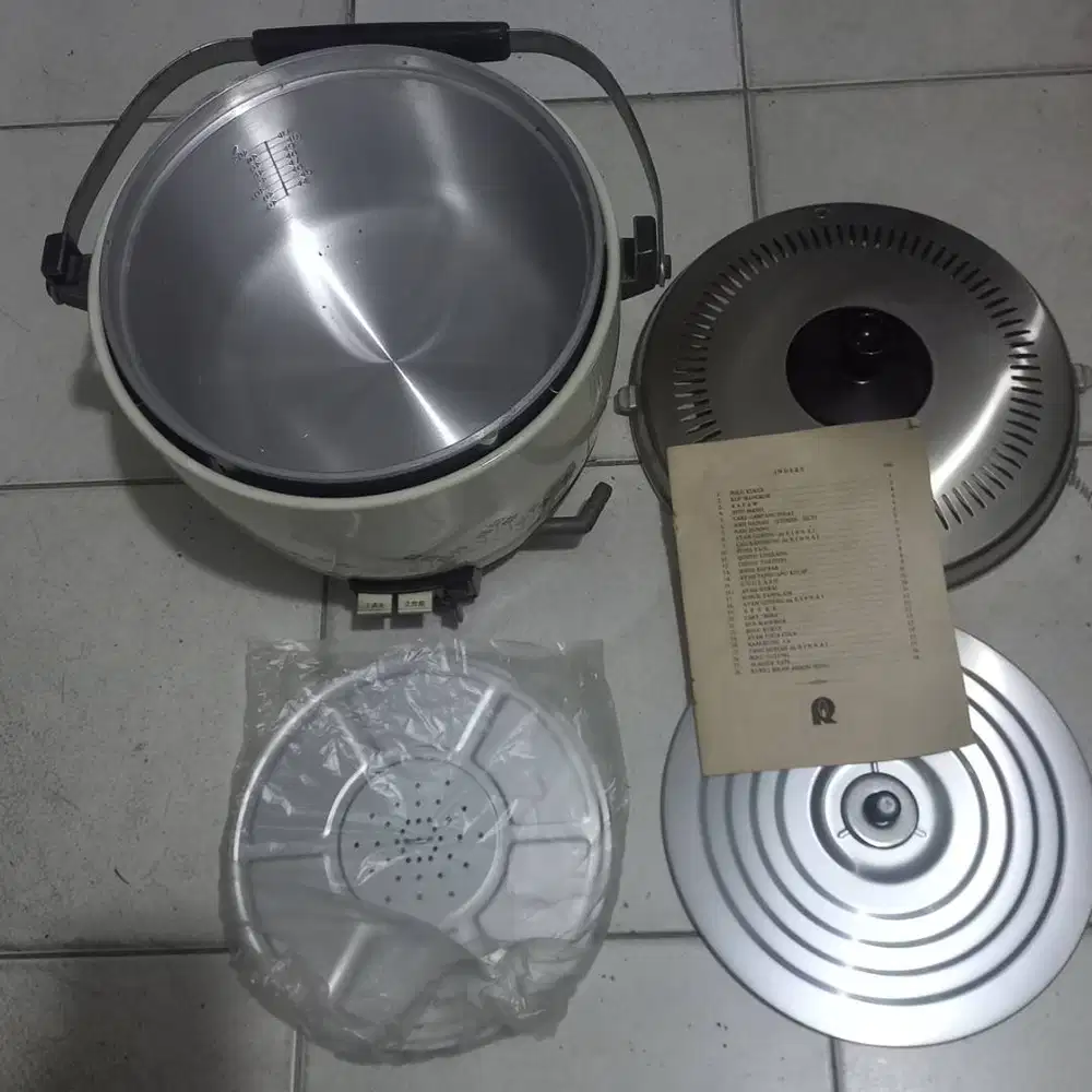 Rice CookerGAS O8I3IO7 55OOO Rinai 2 L,bisa masak 2 ayam,bikin kue,NET