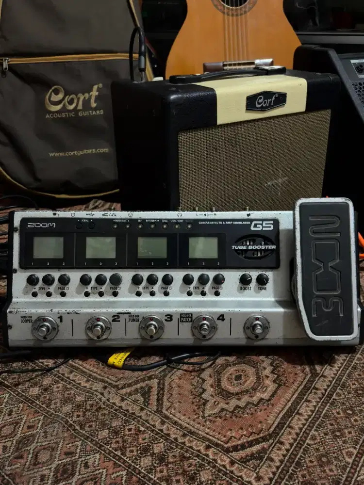 Pedal Effect gitar ZOOM G5 Tube efek fx MULTIEFFECT