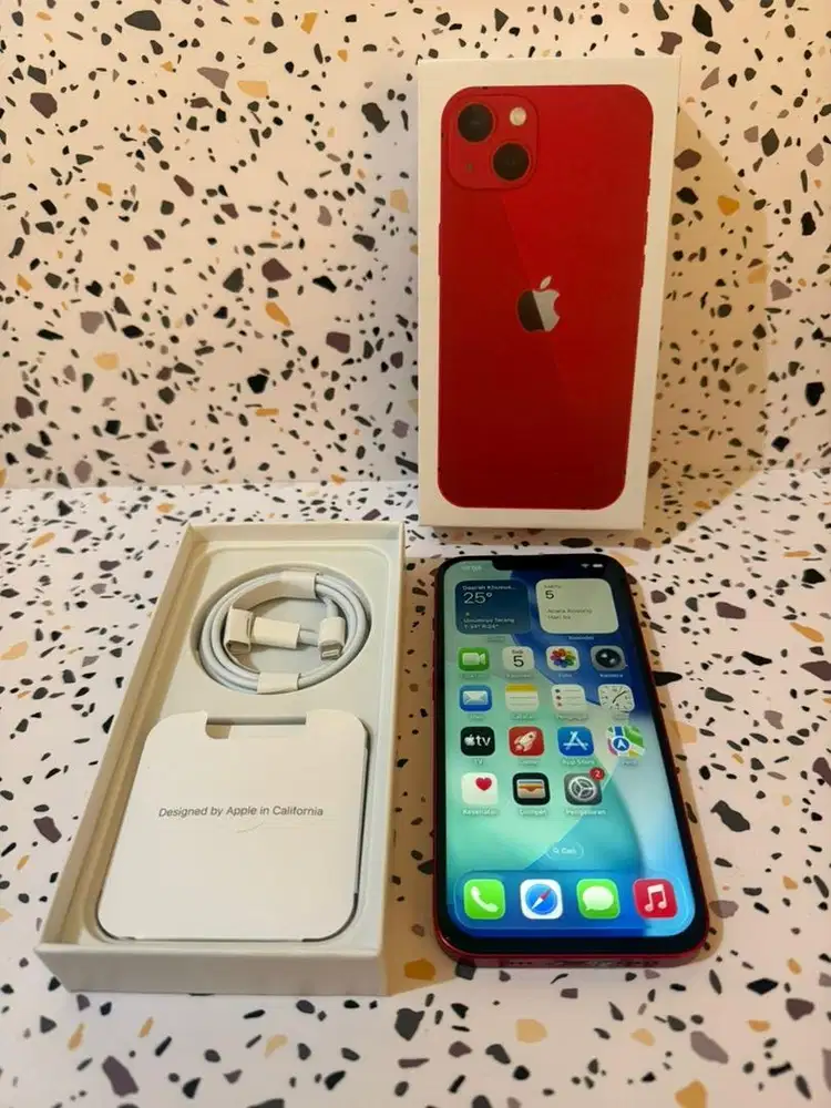 Iphone 13/128 Merah minus tipis Fullset