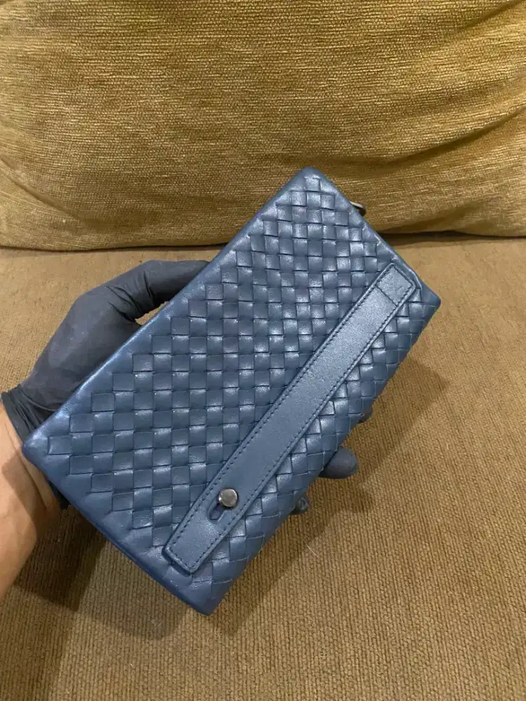 Handbag mini bottega veneta navy good quality