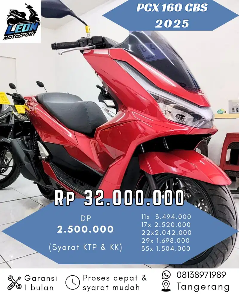 PCX CBS 2025, jual beli motor seken