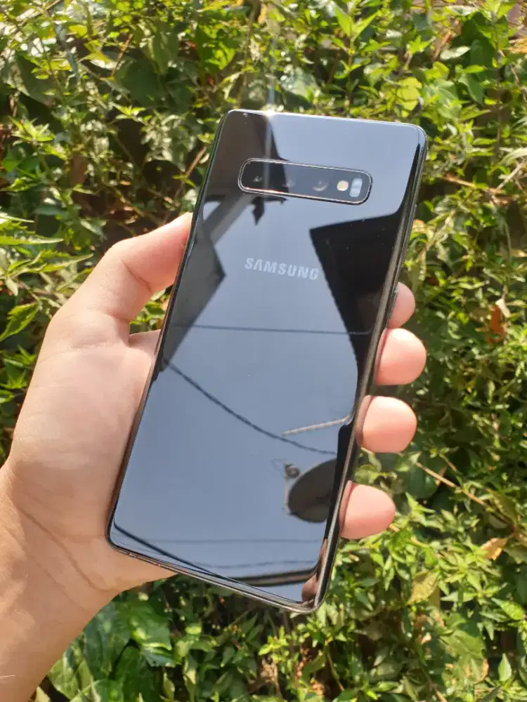 Samsung S10+ 12/1TB Ceramic Black Varian Tertinggi Elegan Cakep Viral
