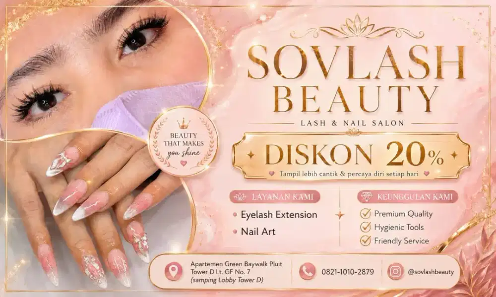 Lowongan terapis Eyelash ext & Naik art
