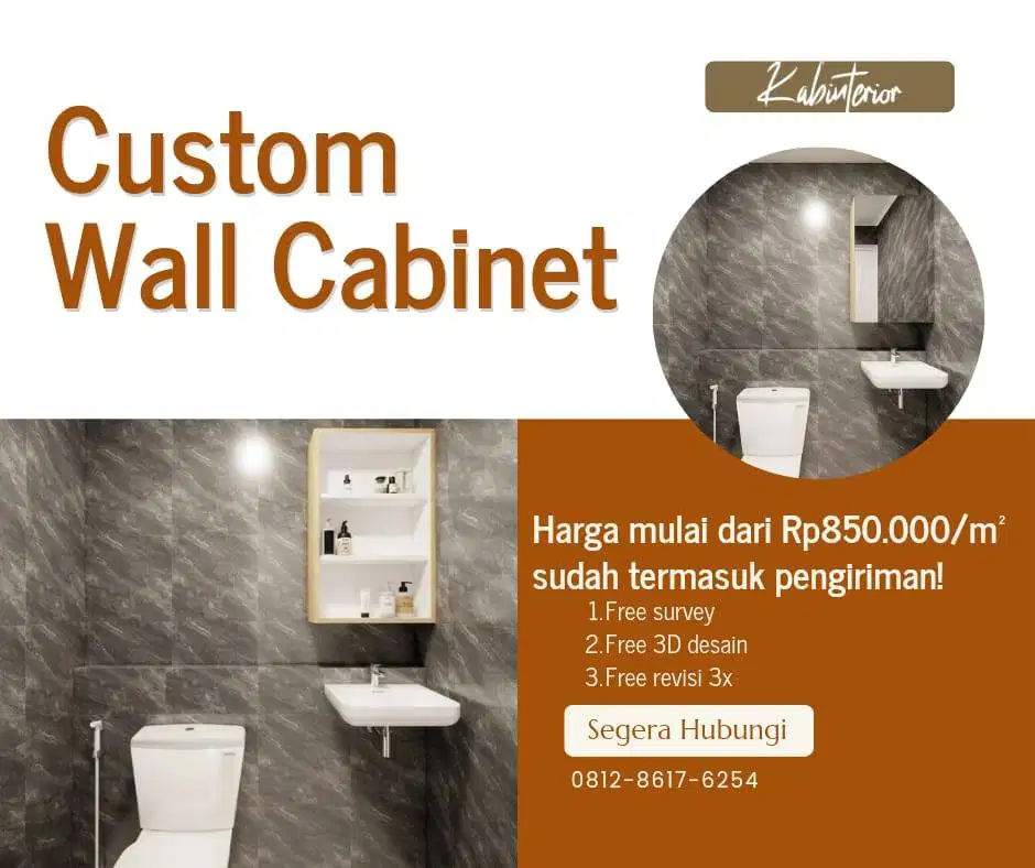 Custom Wall Cabinet Minimalist Finishing HPL