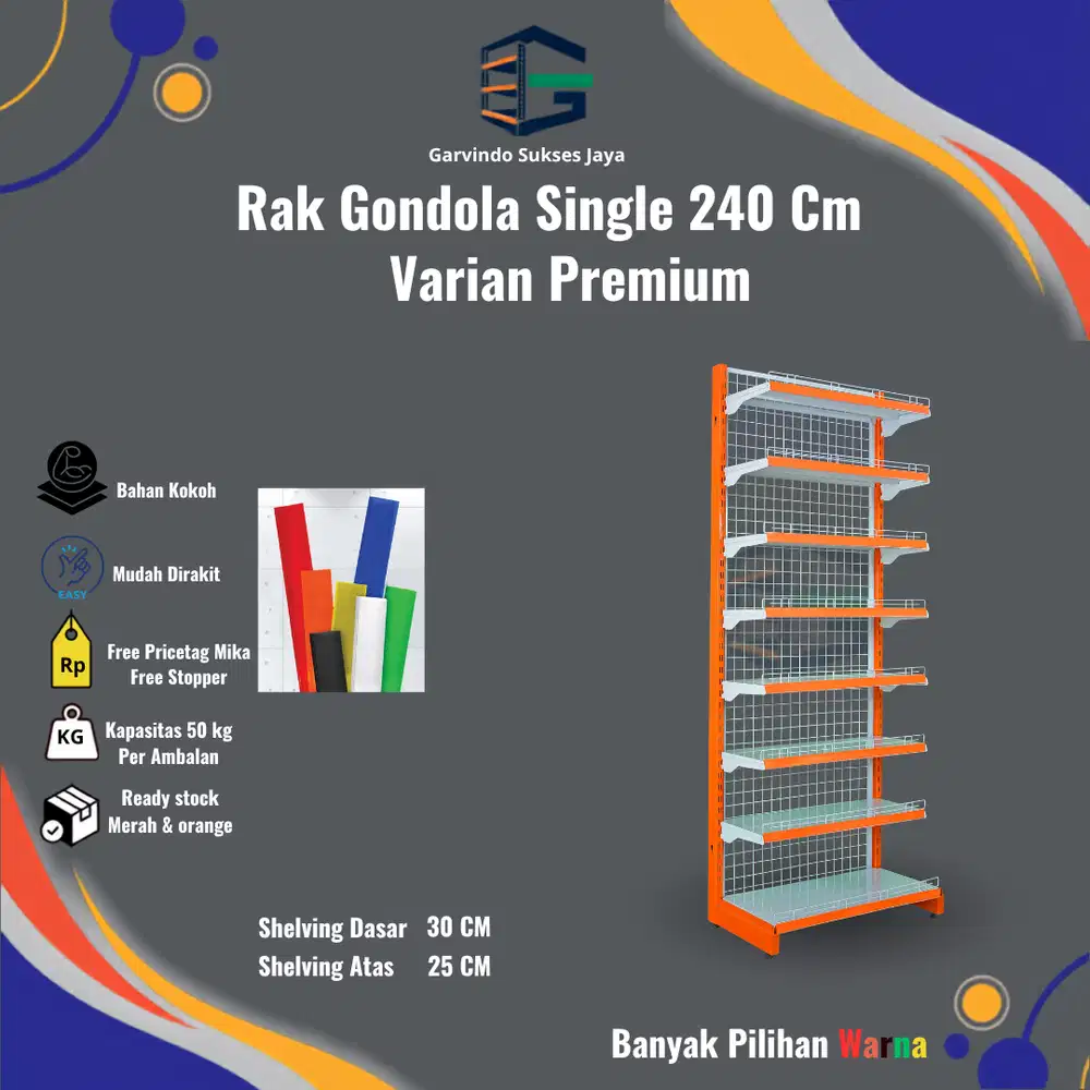 Varian Join Murah Rak Minimarket Single 240 cm