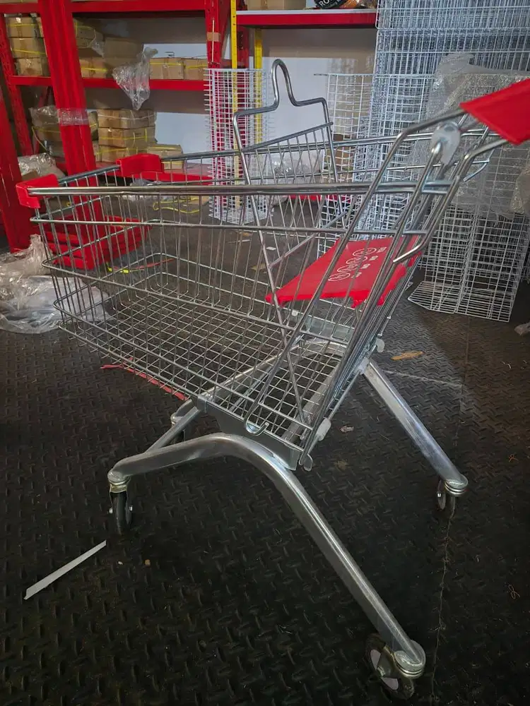TROLLY BELANJA KAPASITAS 60 LITER FULL PLAT BESI SIAP KIRIM