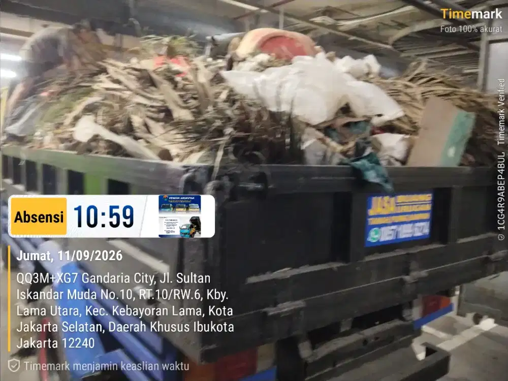 Buang puing dan angkutan sampah