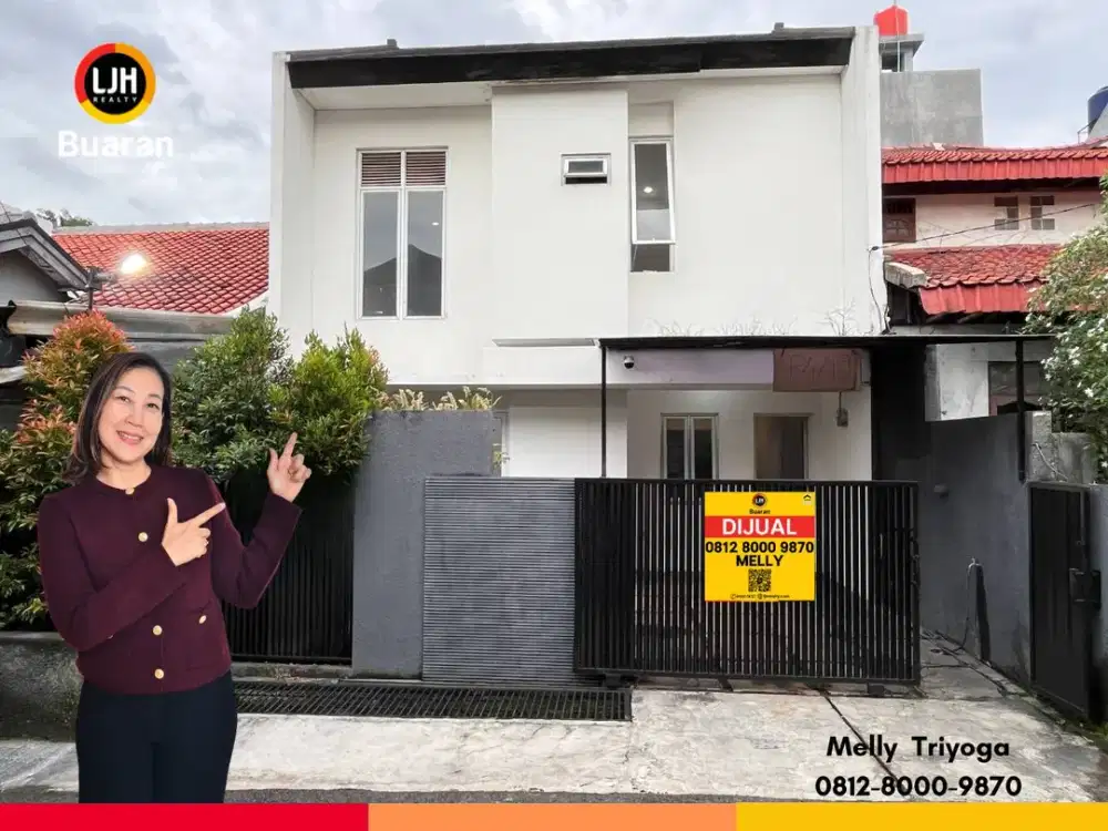 Dijual Rumah dengan 2 Lantai di Komplek Ptb Duren Sawit Jakarta Timur.