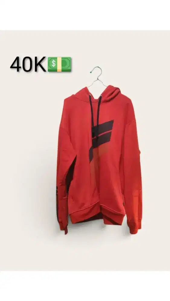 Jaket merah tebal