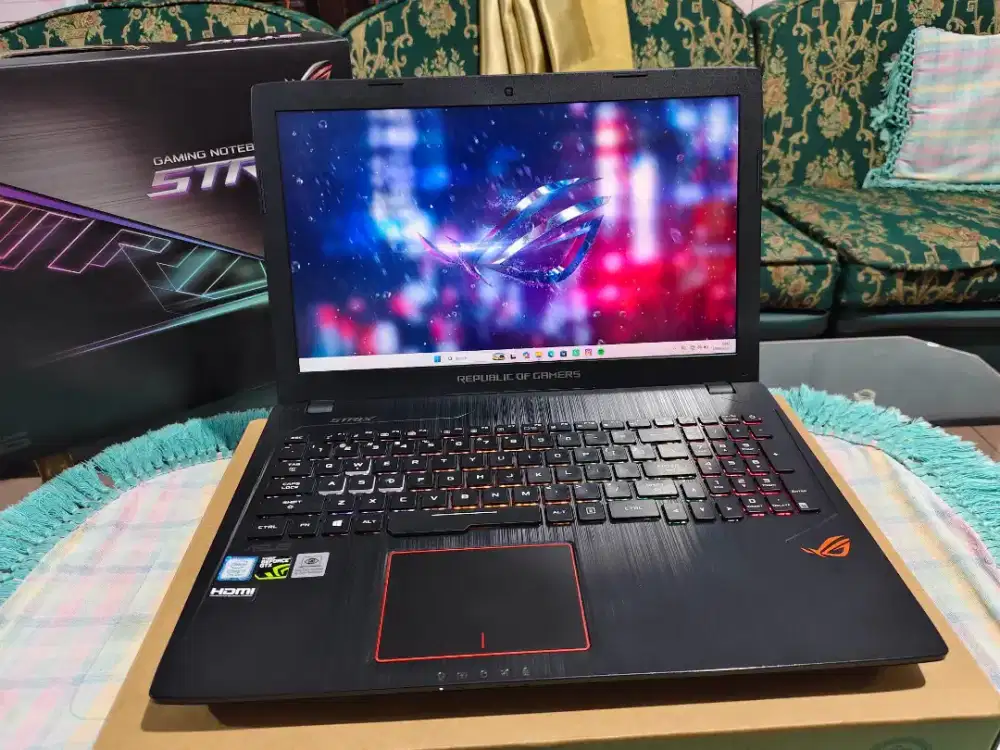 laptop asus rog strix gl553vd kondisi istimewa mulus bgt,