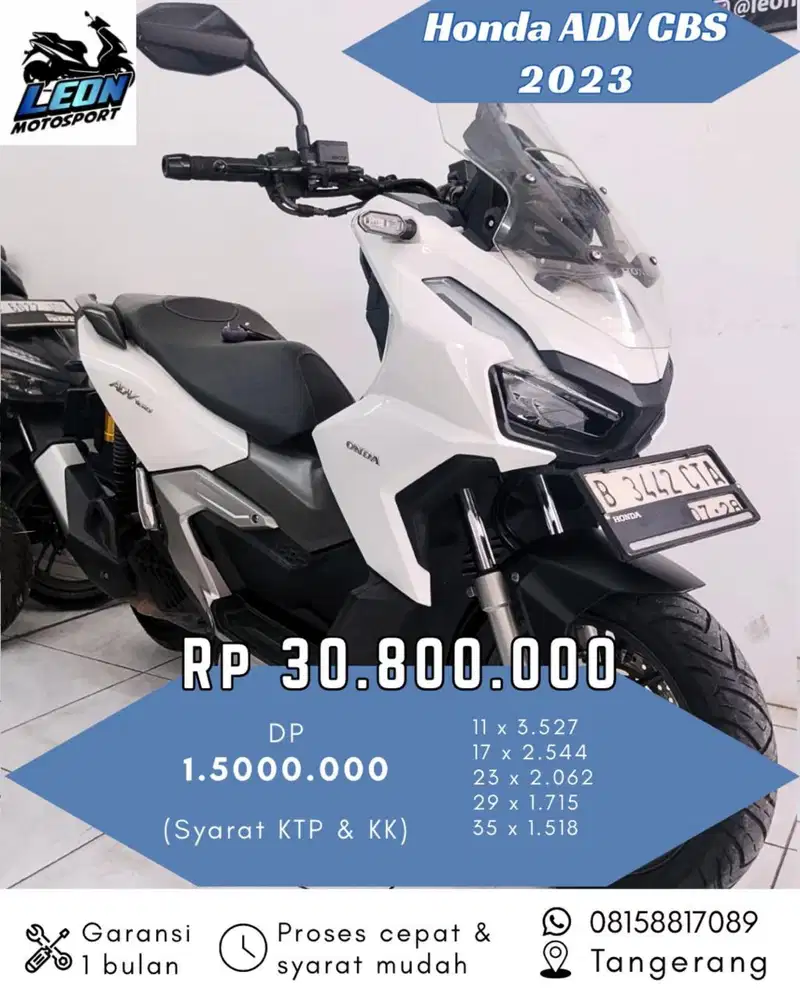 ADV CBS 2023, jual beli motor seken
